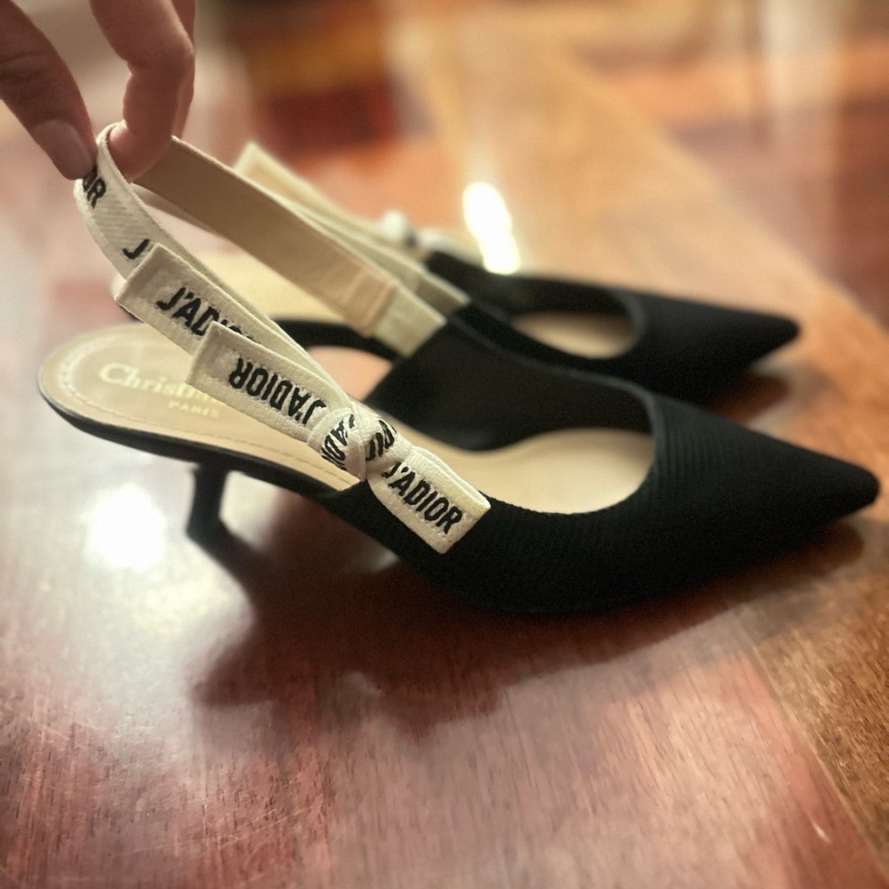 Dior SlingBack black stilletos - Picture 2 of 12